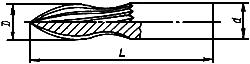 ГОСТ 18935-73 Фрезы концевые сферические эллипсовидные твердосплавные цельные для труднообрабатываемых сталей и сплавов. Конструкция и размеры