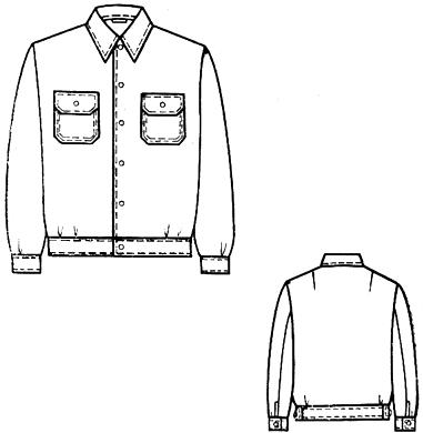 ГОСТ 19216-81 Куртка форменная мужская хлопчатобумажная для военизированной охраны. Технические условия (с Изменением N 1)