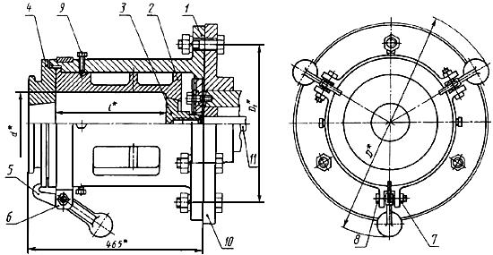ГОСТ 19309-98 Изложницы центробежные с фланцем, вкладышами и центробежными замками. Конструкция и размеры