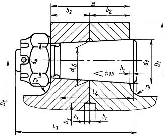ГОСТ 19354-74 Соединения фланцевые судовых валопроводов. Конструкция и размеры (с Изменениями N 1, 2, 3, 4)