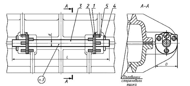 ГОСТ 19405-74 Ящики стержневые алюминиевые разъемные. Соединения шарнирные (с Изменениями N 1, 2)