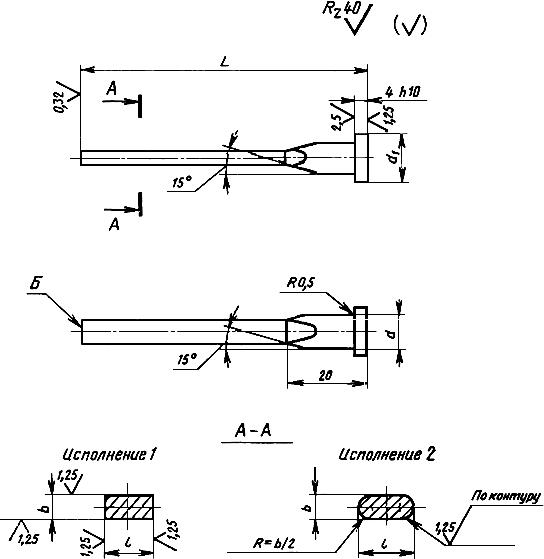 ГОСТ 19959-74 Выталкиватели прямоугольные пресс-форм для выплавляемых моделей. Конструкция и размеры (с Изменением N 1)