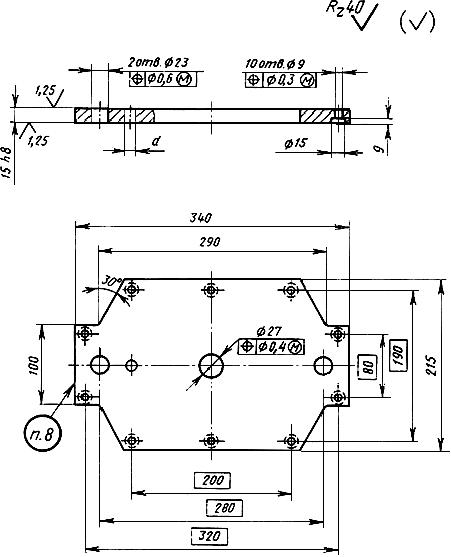 ГОСТ 19980-74 Плита-заготовка прижимная пресс-форм для выплавляемых моделей с цилиндрическими матрицами диаметром свыше 190 мм. Конструкция и размеры (с Изменением N 1)