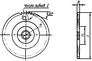 ГОСТ 20328-74 Фрезы дисковые для разрезки термопластичных пластмасс диаметром 315 и 400 мм. Конструкция и размеры (с Изменением N 1)