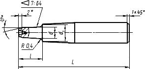 ГОСТ 20533-75 Фрезы концевые с цилиндрическим хвостовиком, оснащенные твердосплавными коронками. Конструкция и размеры (с Изменениями N 1, 2)