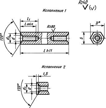 ГОСТ 20865-81 Стойки установочные крепежные шестигранные с резьбовыми отверстиями. Конструкция и размеры (с Изменением N 1)