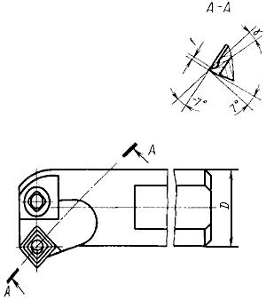 ГОСТ 20874-75 Резцы токарные сборные расточные с механическим креплением многогранных твердосплавных пластин. Конструкция и размеры (с Изменениями N 1, 2)