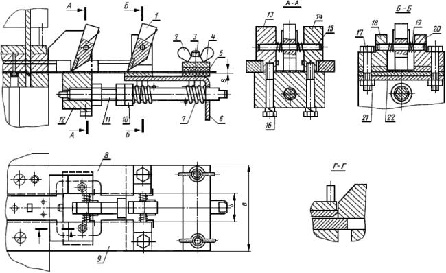 ГОСТ 21145-84 Механизмы клещевые для подачи ленты шириной до 50 мм. Основные и присоединительные размеры