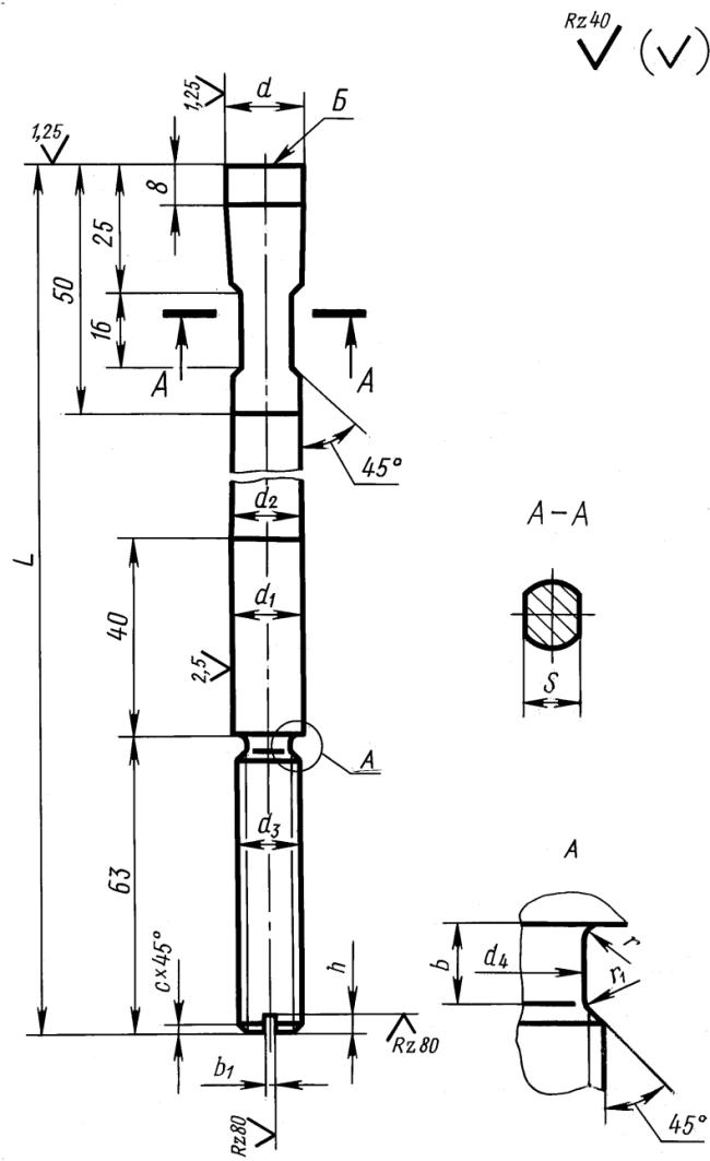 ГОСТ 21295-75 Выталкиватели регулируемые для нагреваемых стержневых ящиков. Конструкция и размеры (с Изменением N 1)