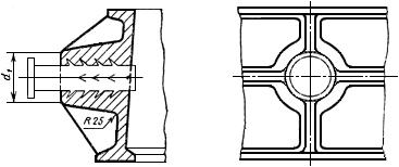 ГОСТ 22958-78 Приливы для ручек, скоб и цапф литейных цельнолитых стальных и чугунных опок. Конструкция и размеры (с Изменением N 1)