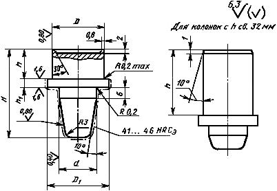 ГОСТ 24269-80 Колонки направляющие кассетных пресс-форм для изготовления резинотехнических изделий. Конструкция и размеры (с Изменением N 1)