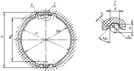 ГОСТ 25161-82 Протяжки для шлицевых отверстий с эвольвентным профилем диаметром от 70 до 90 мм, модулем от 3,5 до 5 мм с центрированием по наружному диаметру двухпроходные. Конструкция и размеры (с Изменениями N 1, 2)
