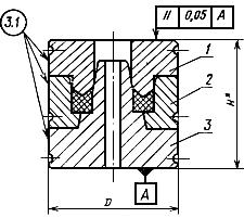 ГОСТ 25480-82 Пакеты трехкассетных пресс-форм для изготовления резинотканевых нажимных колец. Конструкция и размеры