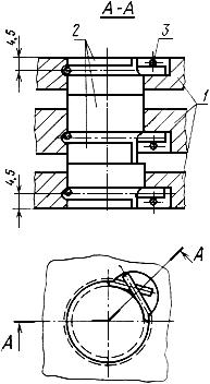 ГОСТ 25481-82 Пакеты трехкассетных пресс-форм для изготовления резинотканевых опорных колец. Конструкция и размеры