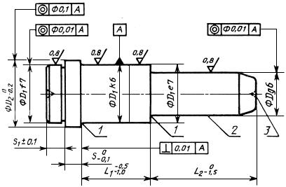 ГОСТ 28010-88 (ИСО 8017-85) Колонки направляющие прямые и с заплечиками и колонки установочные направляющие с заплечиками для литейных форм