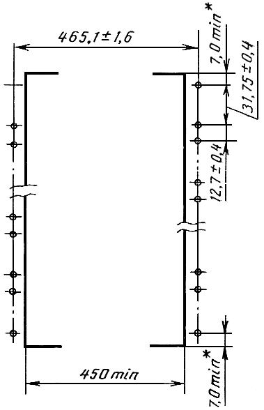 ГОСТ 28601.1-90 Система несущих конструкций серии 482,6 мм. Панели и стойки. Основные размеры