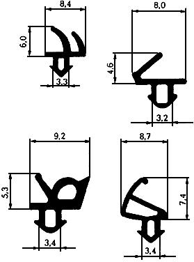 ГОСТ 30778-2001 Прокладки уплотняющие из эластомерных материалов для оконных и дверных блоков. Технические условия