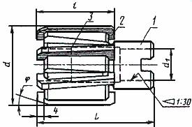 ГОСТ 883-80 Развертки машинные со вставными ножами из быстрорежущей стали. Типы и основные размеры (с Изменением N 1)