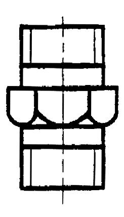 ГОСТ 8943-75 Соединительные части из ковкого чугуна с цилиндрической резьбой для трубопроводов. Номенклатура