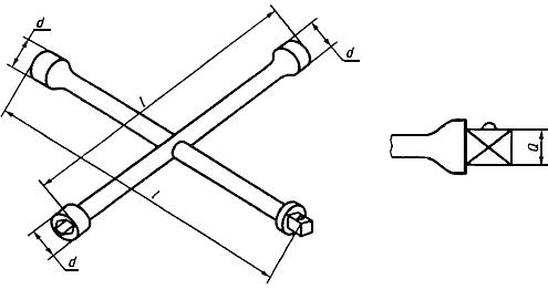 ГОСТ Р 51981-2002 (ИСО 6788-97) Инструмент слесарно-монтажный для винтов и гаек. Ключи гаечные торцовые четырехсторонние. Технические условия